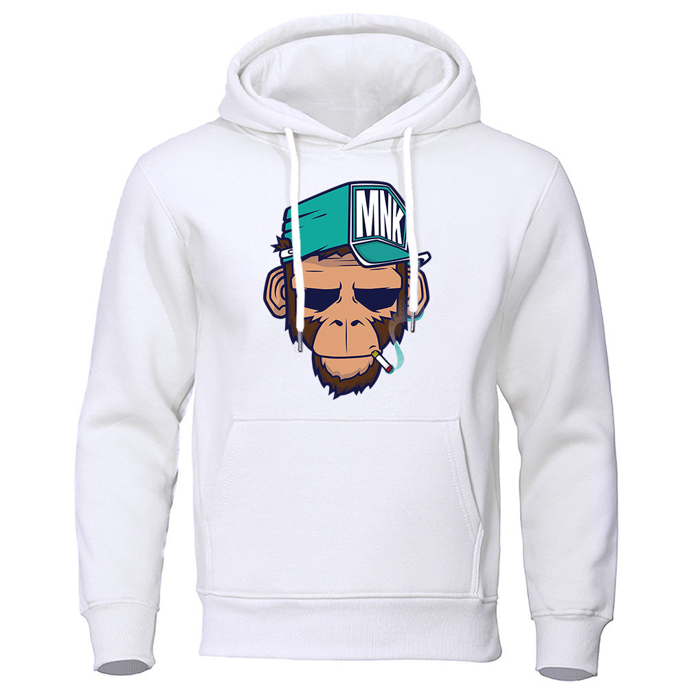 Mens Smoking Monkey Hoodie