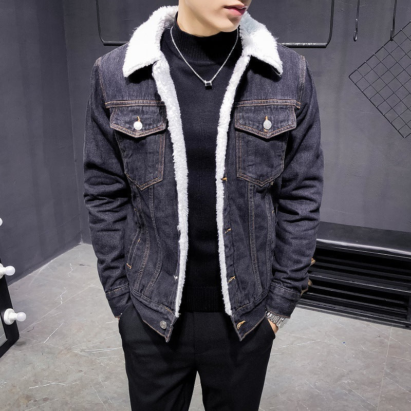 Cashmere Thickened Denim Jacket