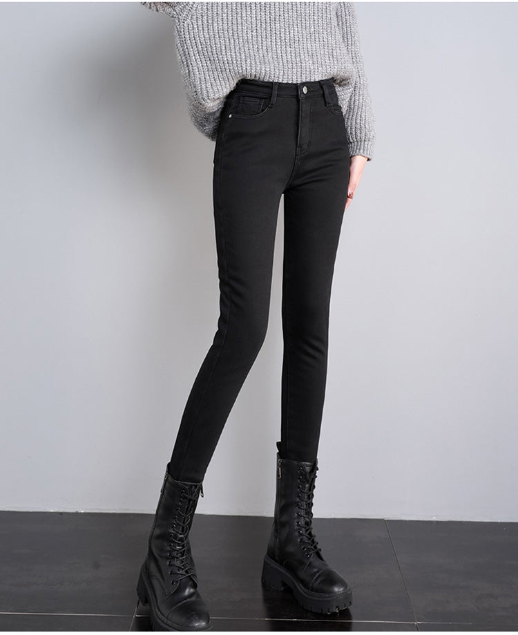 Velvet Denim Female Stretch Pants