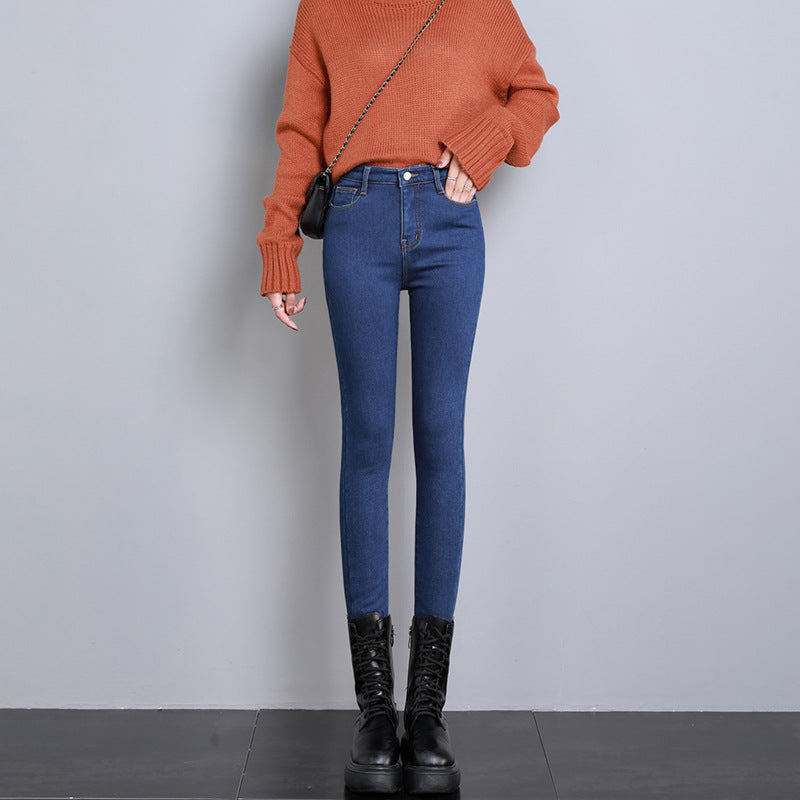 Velvet Denim Female Stretch Pants