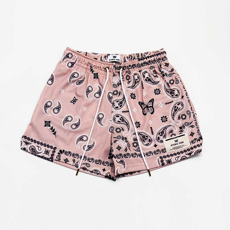 Paisley Shorts Mesh Basketball Shorts