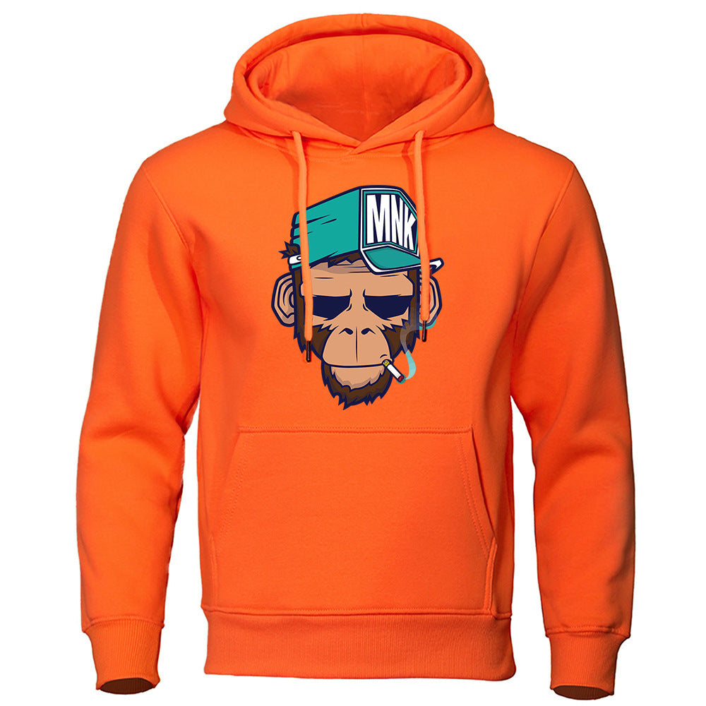 Mens Smoking Monkey Hoodie