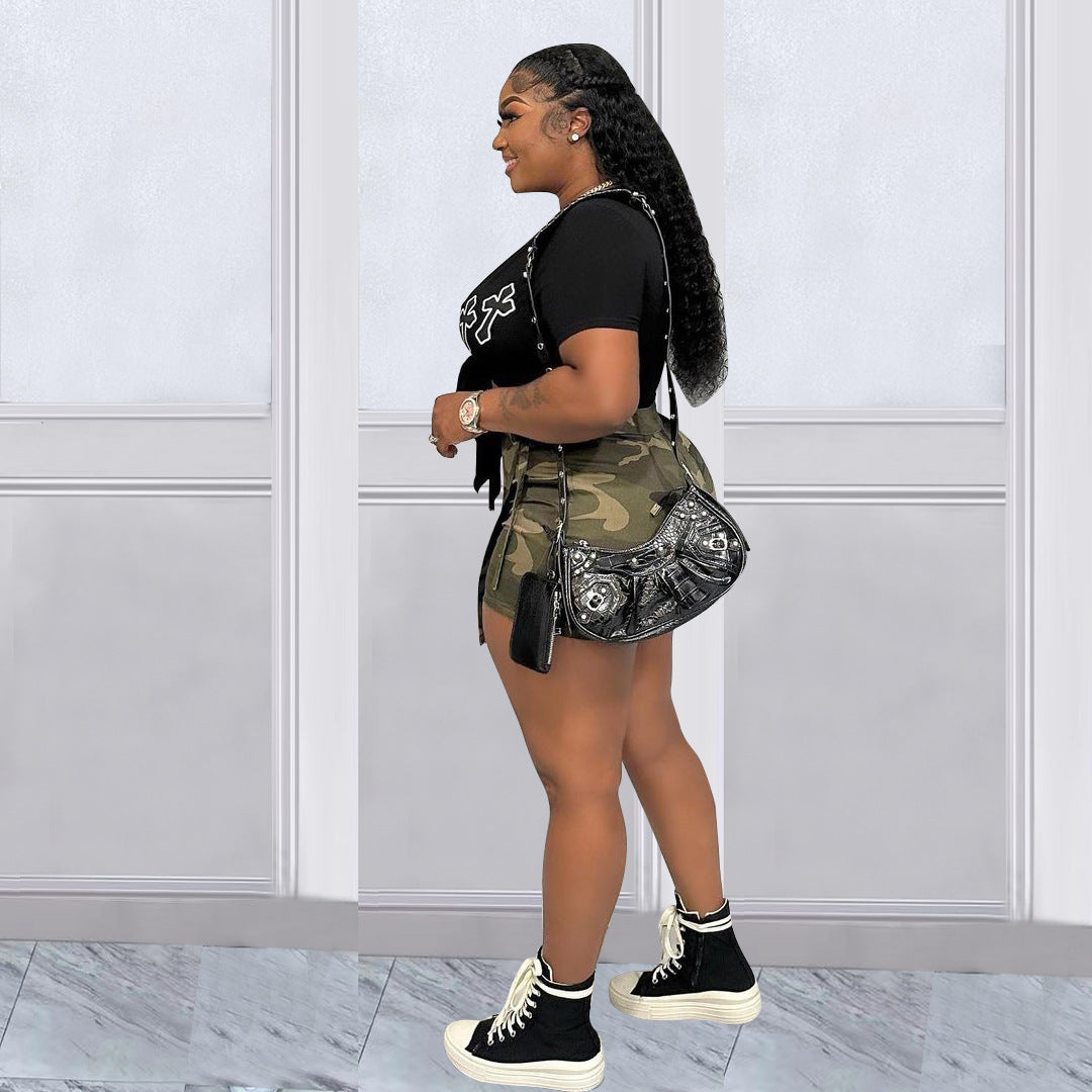 Women's Camouflage Pocket Shorts