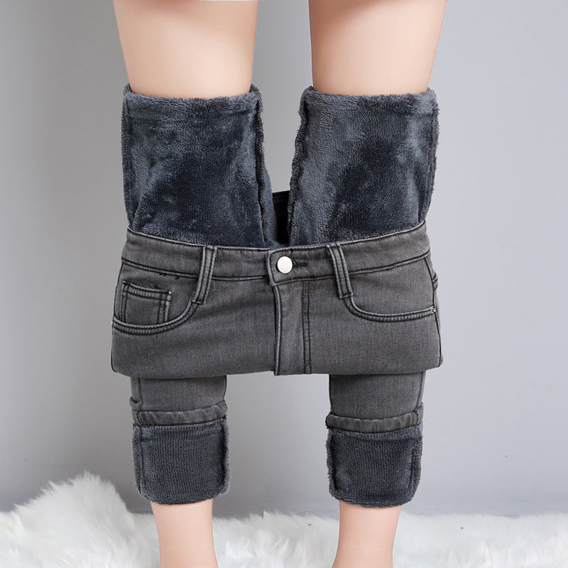 Velvet Denim Female Stretch Pants
