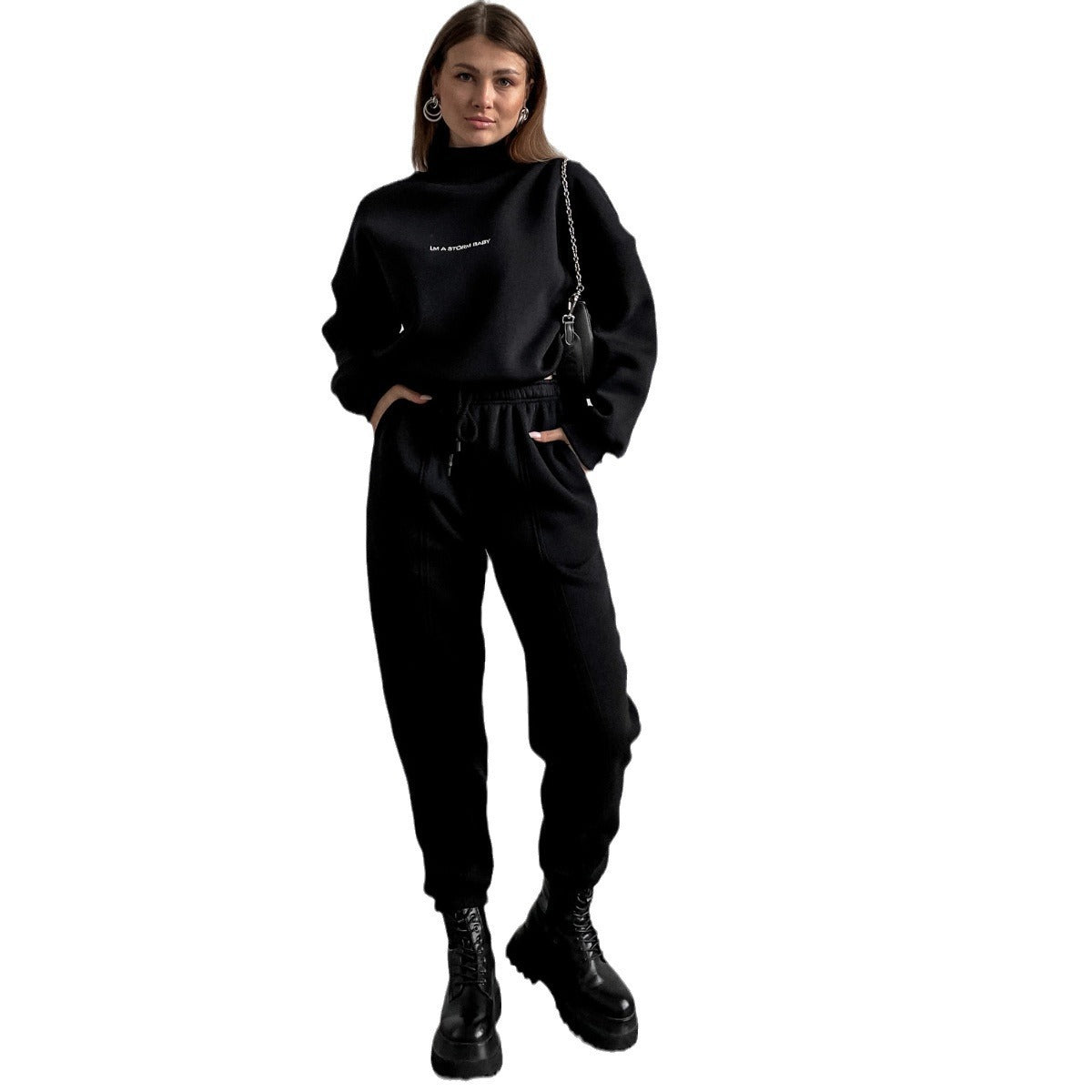 "STORM" Women's Sweater Suit Two-piece Set