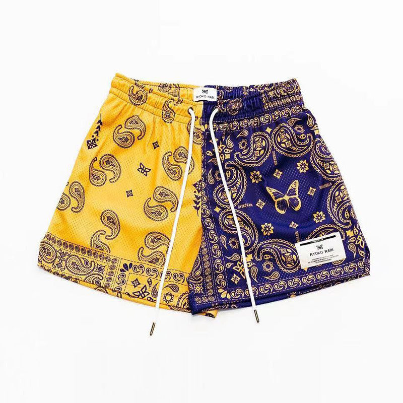 Paisley Shorts Mesh Basketball Shorts