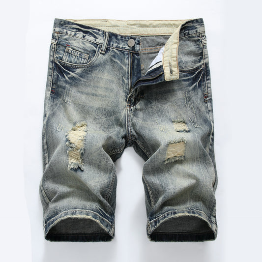 Simple cut Men's Casual Denim Shorts