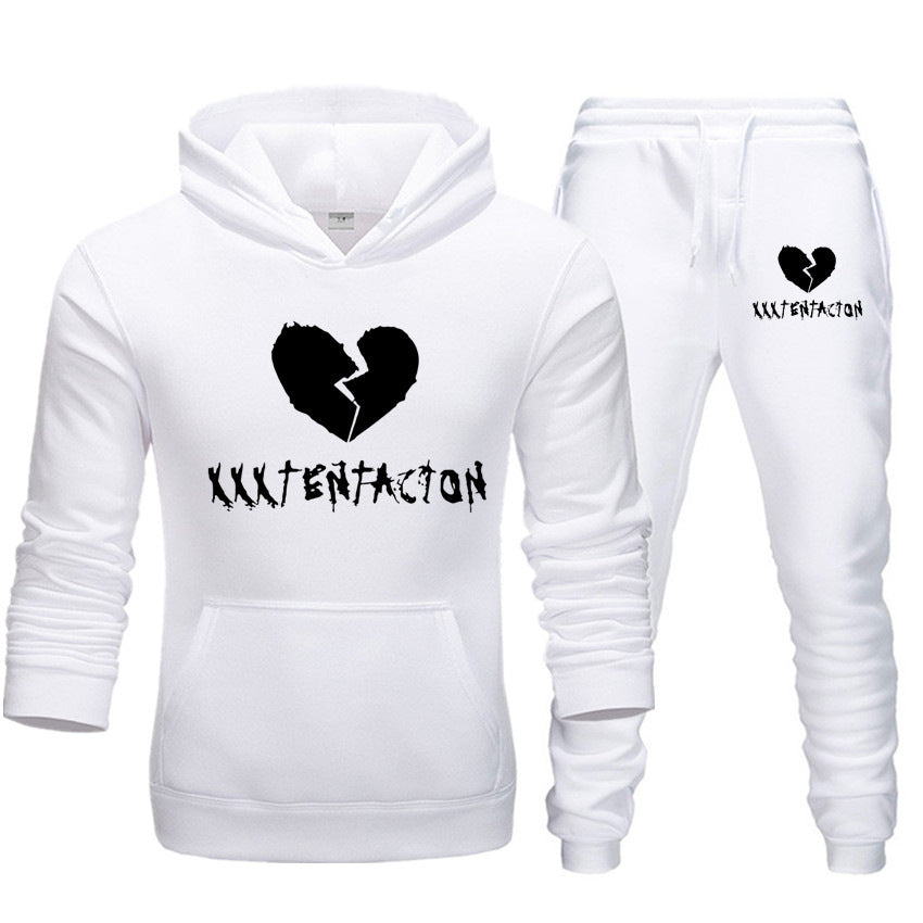 XXXtentacion Fan tribute Velvet hooded sweater set