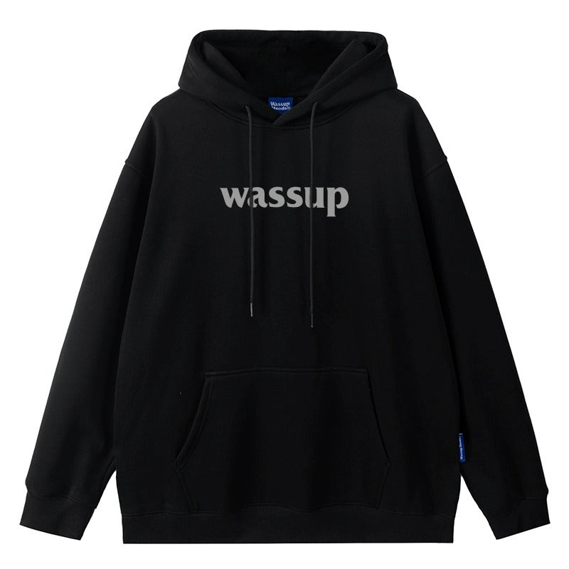 Men's And Women's "Wassup" Cotton Loose Casual Top