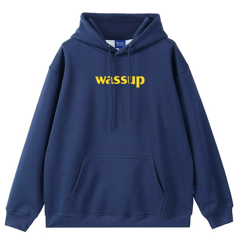 Men's And Women's "Wassup" Cotton Loose Casual Top