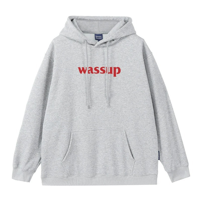 Men's And Women's "Wassup" Cotton Loose Casual Top