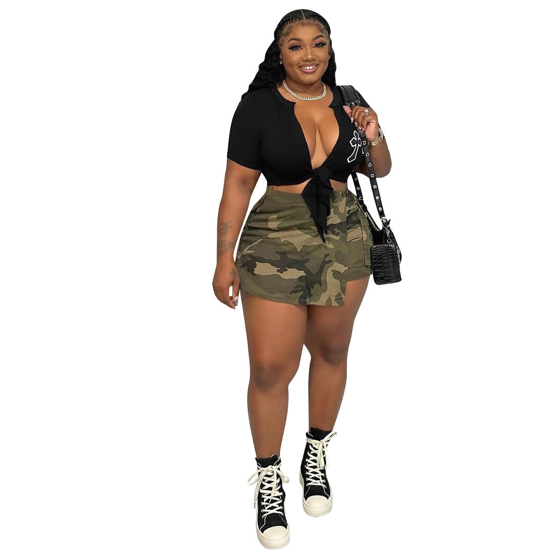 Women's Camouflage Pocket Shorts