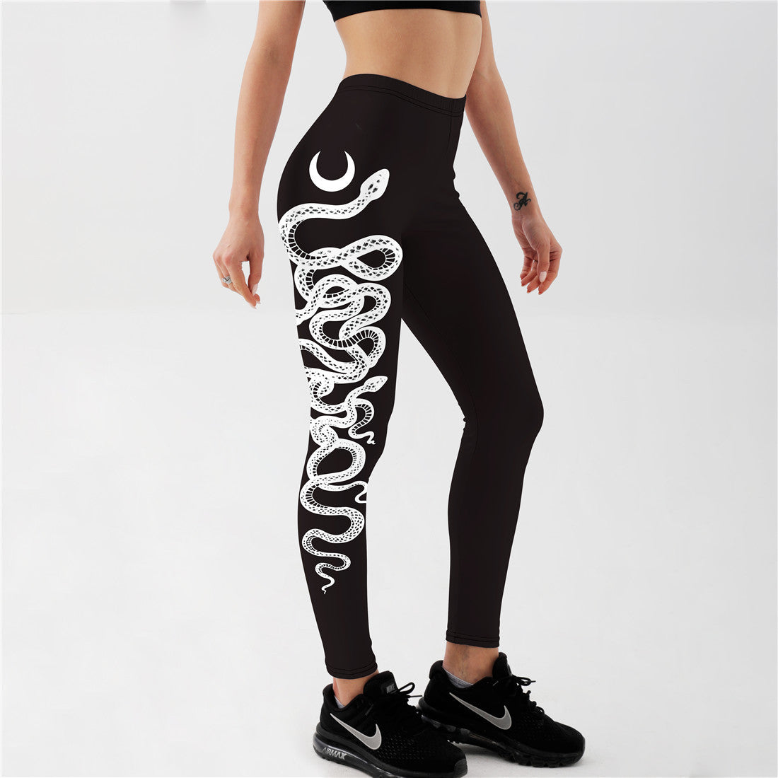 Women Snake Moon Yoga Pants