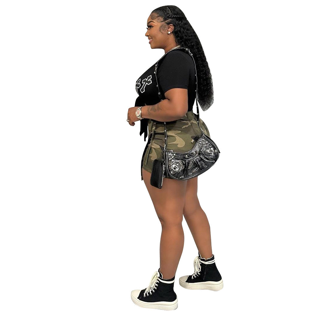 Women's Camouflage Pocket Shorts