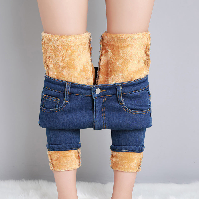 Velvet Denim Female Stretch Pants