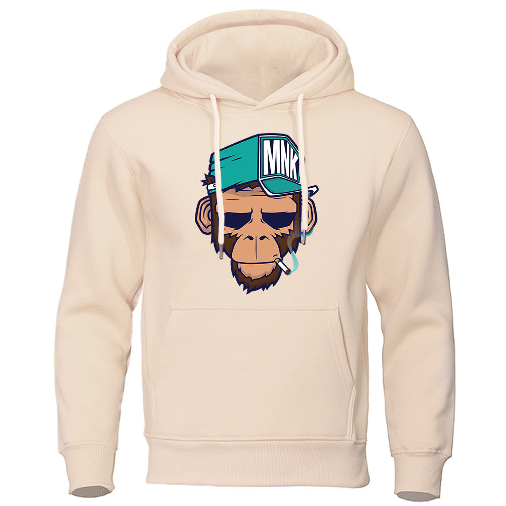 Mens Smoking Monkey Hoodie