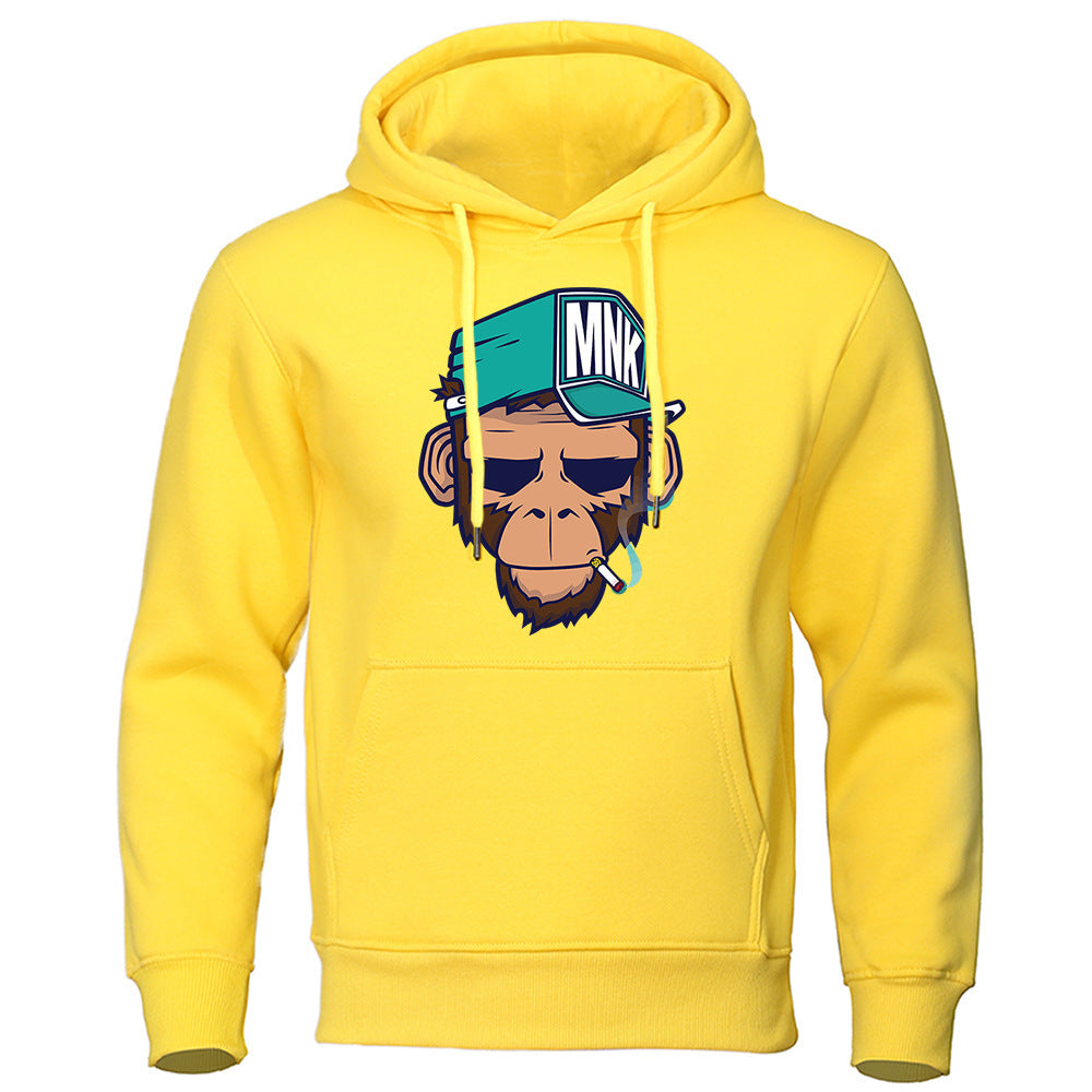 Mens Smoking Monkey Hoodie