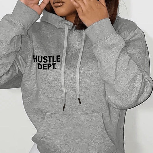 Hustle Dept. Women Hooded Casual Loose Sweater