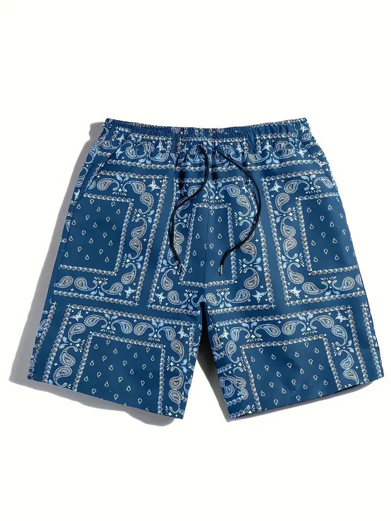 Men's Loose Straight Beach Shorts