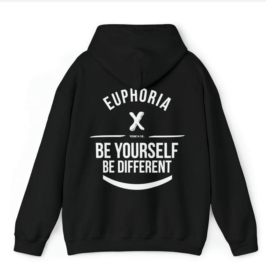 Euphoria Signature Velvet Padded Hooded Sweatshirt