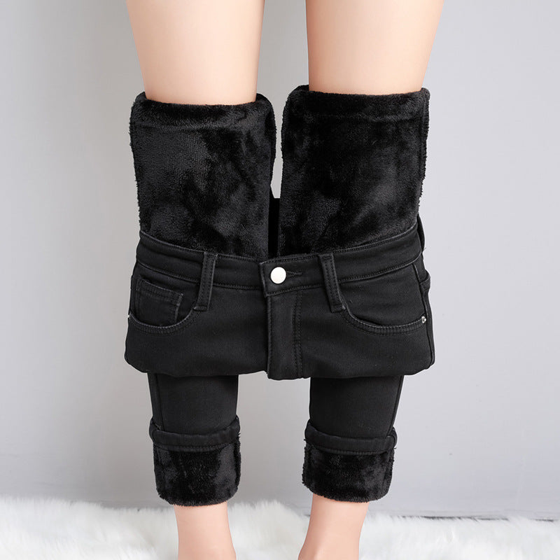 Velvet Denim Female Stretch Pants