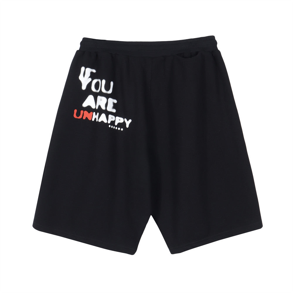 Men's Fashion Letter Print Sports Shorts