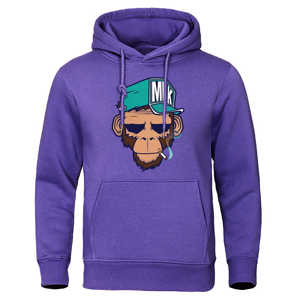 Mens Smoking Monkey Hoodie