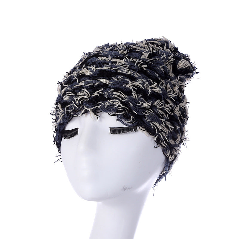 Womens furry winter skull cap