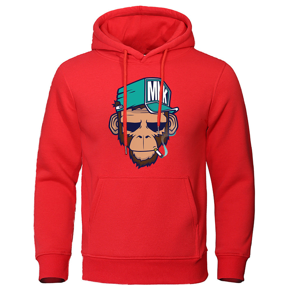 Mens Smoking Monkey Hoodie