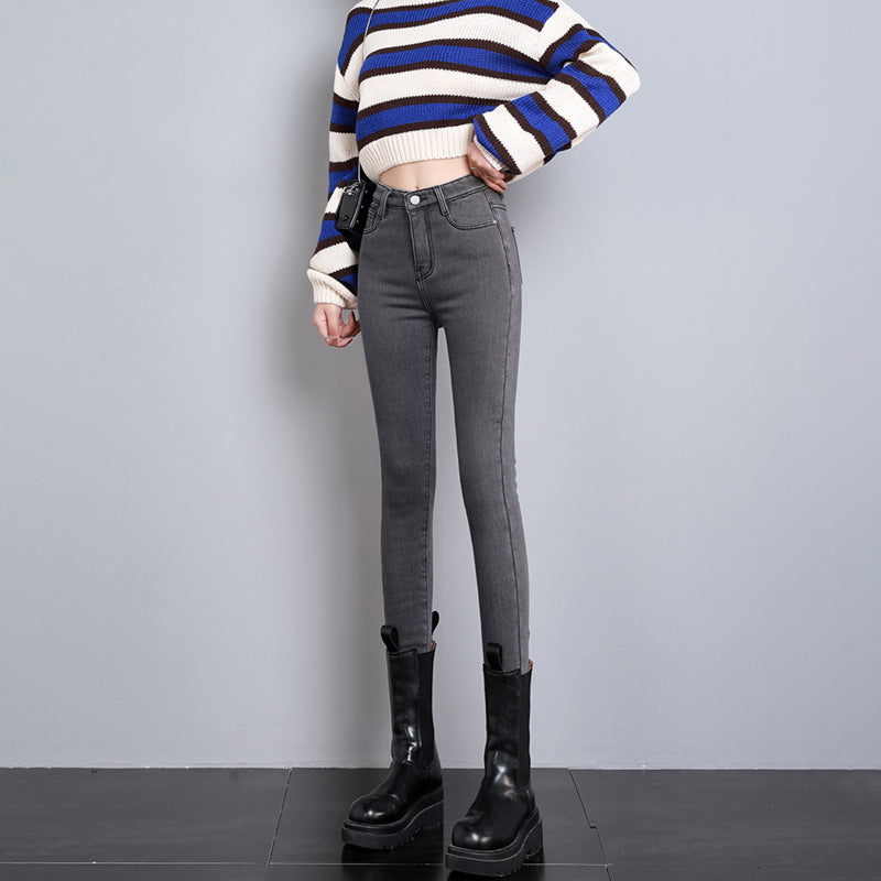 Velvet Denim Female Stretch Pants