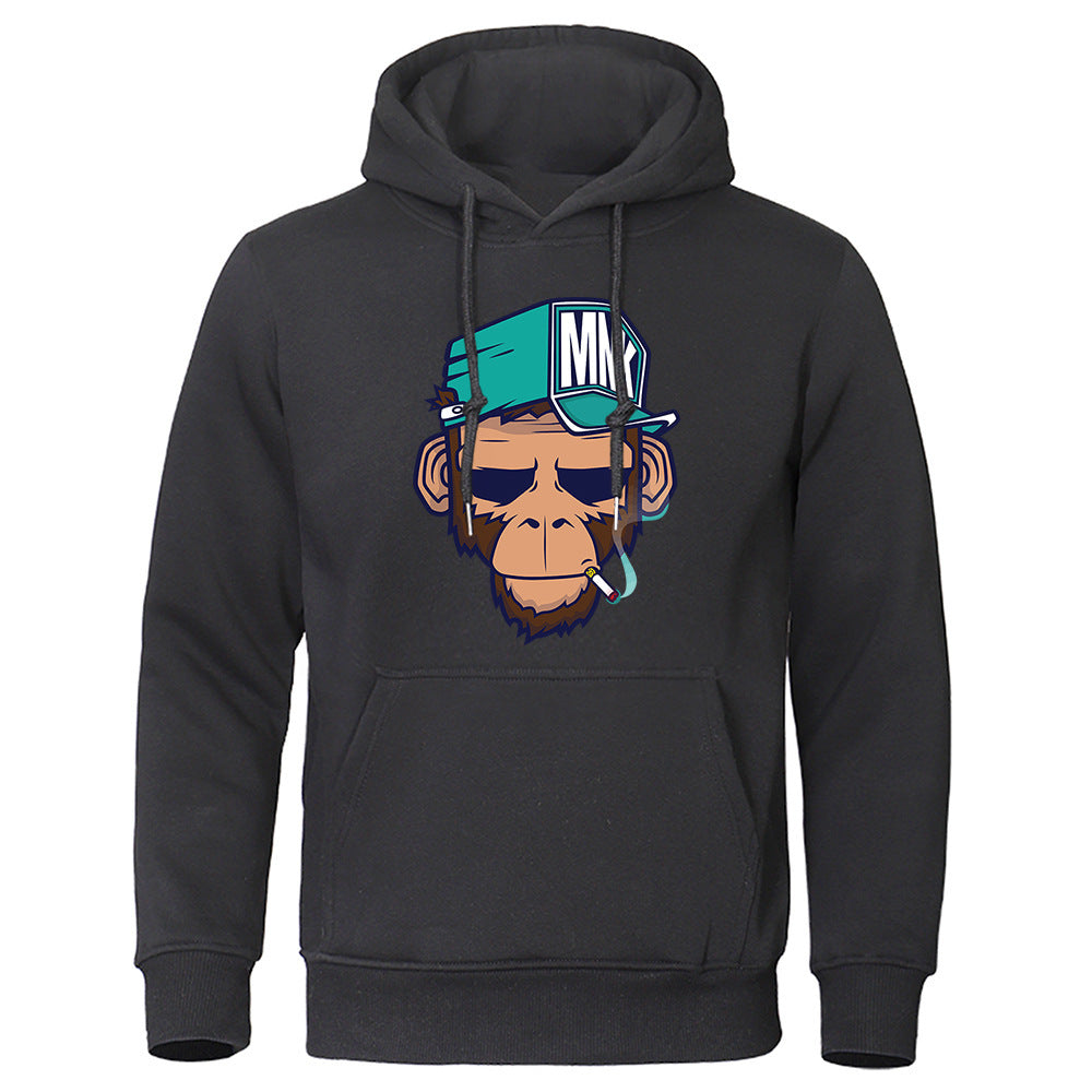 Mens Smoking Monkey Hoodie