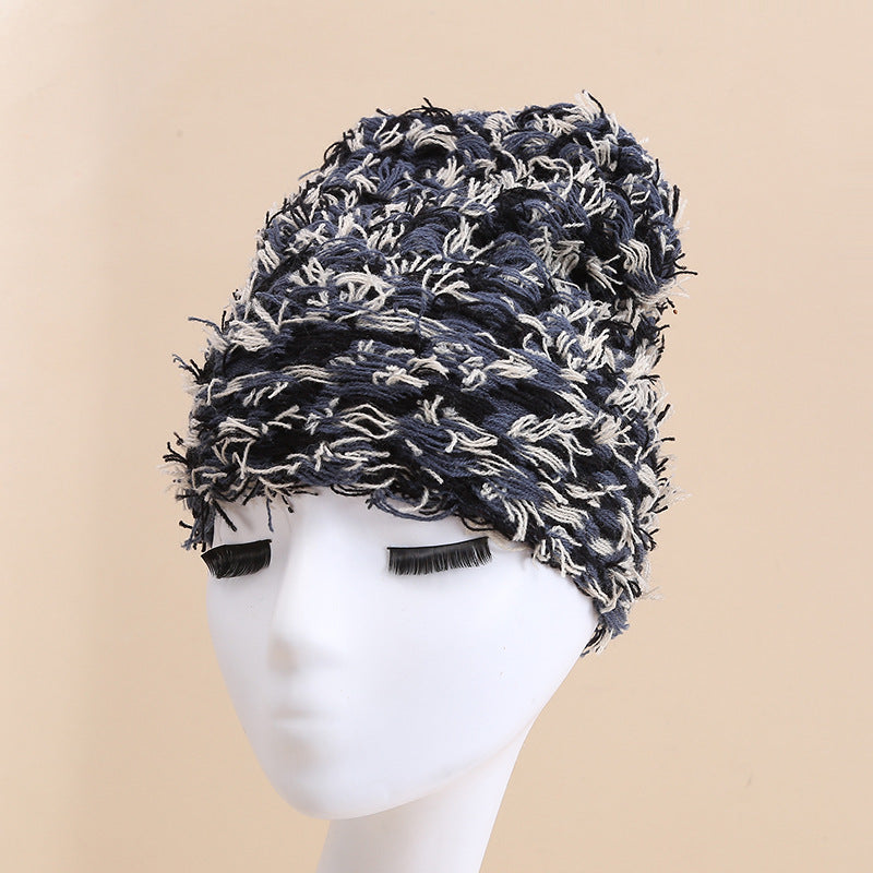 Womens furry winter skull cap