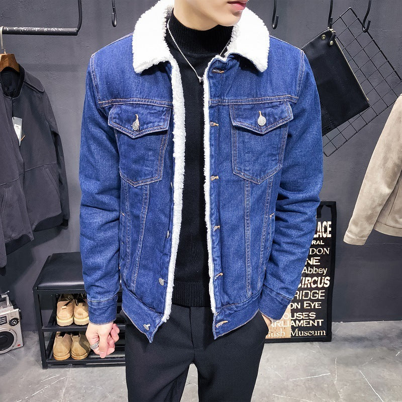 Cashmere Thickened Denim Jacket