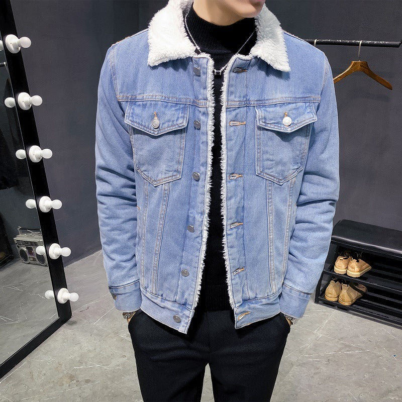 Cashmere Thickened Denim Jacket